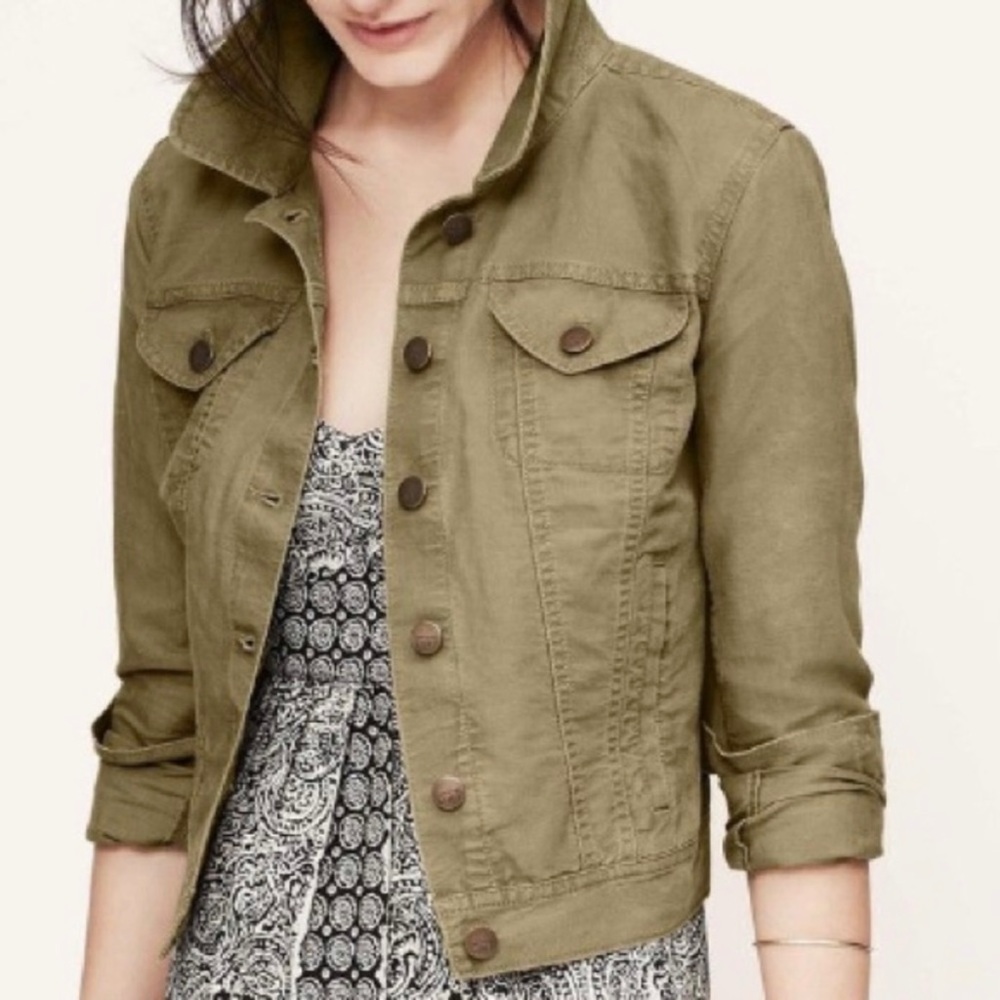 Olive Linen Jacket